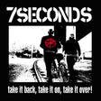 Album cover with two people on a bike, text '7SECONDS' and 'take it back, take it on, take it over!'