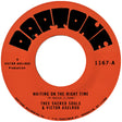 Record label with 'Daptone' branding and text about a music track by Thee Sacred Souls & Victor Axelrod.