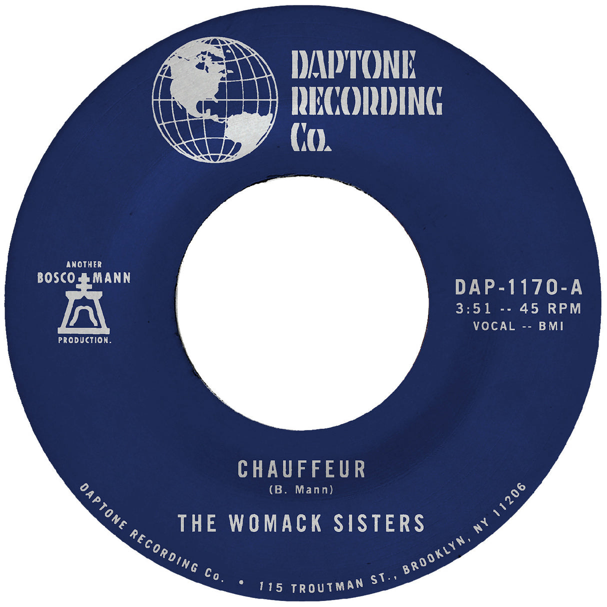 Daptone Recording Co. record label with text and branding