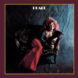 Album cover with a person with pink hair sitting on a chair against a textured background, featuring the word 'PEARL'.