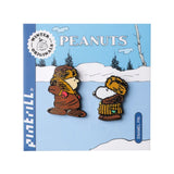 Snoopy & Charlie Brown Coat Pin Set