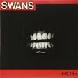 Album cover with 'Swans' and 'Filth' text, featuring a mouth graphic on a black background.