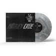 Vinyl record with 'Mötley Crüe' on the cover and a gray and black marbled disc.