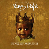 Album cover featuring a child with a crown and text about 'Young Dolph' and 'King of Memphis'.
