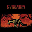 Album cover art featuring a black and yellow illustration of a fox in an autumnal setting with trees and leaves, titled 'Tyler Childers Live on Red Barn Radio I & II'.