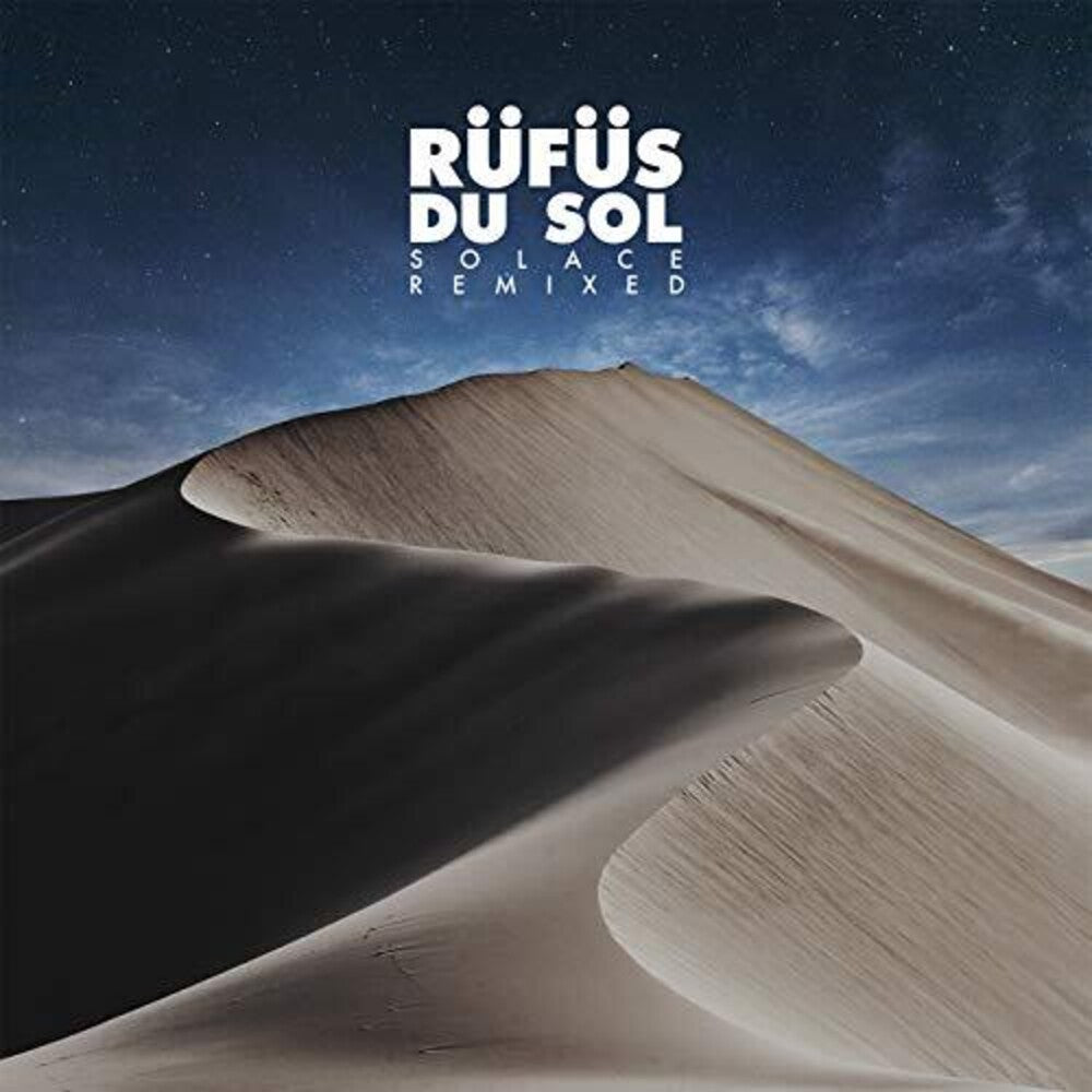 Album cover with sand dunes and 'Röufüs du Sol' text against a starry sky.