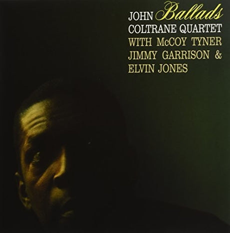 Album cover of 'John Coltrane Quartet with McCoy Tyner, Jimmy Garrison & Elvin Jones' featuring a silhouette.