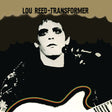 Album cover of 'Transformer' by Lou Reed with a black and white portrait and guitar.