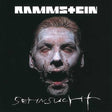 Album cover for Rammstein's 'Set It Off' with a person with white makeup and black face paint.