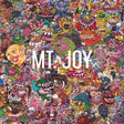 Collage of colorful cartoon characters with 'MT. JOY' text in the center.