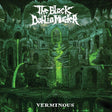Album cover for 'Verminous' by The Black Dahlia Murder with gothic architecture and green lighting.