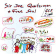 Album cover with colorful illustrations and text for 'Sir Joe Quarterman & Free Soul' by GSF Records.