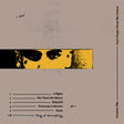 Album cover with a face design and tracklist on a beige background