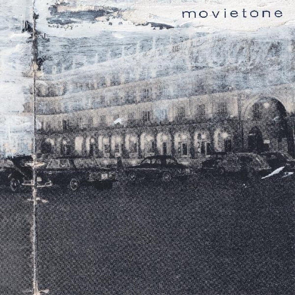Vintage album cover with a building and cars, featuring the 'movietone' label.