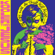 Album cover with colorful design and text on a blue background