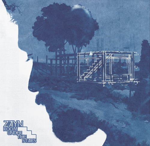 Album cover with silhouette of a person and architectural drawing, featuring the artist's name and album title.