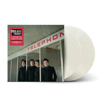 Vinyl record with cover featuring a band and 'Black Friday' text on a white background