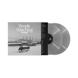 Vinyl record set with 'People Watching' by Sam Perrier on a white background