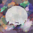 Sheep with a dog logo on a colorful abstract background