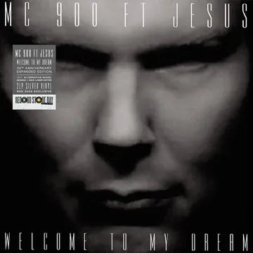 Album cover with a close-up of a person's face and text 'MC 900 ft Jesus' and 'Welcome to my dream'.