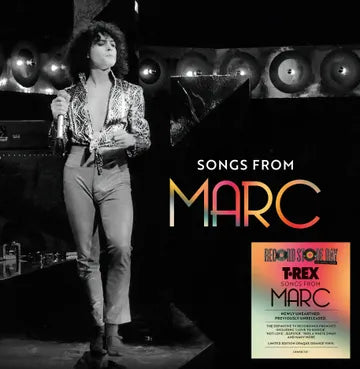 Album cover with a person on stage and 'Songs from Marc' text