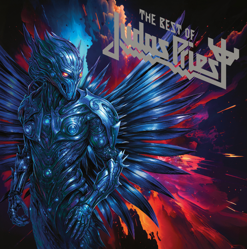 Album cover for 'The Best of Judas Priest' featuring a fantasy creature with a dark and fiery background.