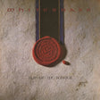 Album cover for 'Slip of the Tongue' by Whitesnake with a red wax seal and ribbon on a textured beige background.