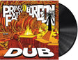 Vinyl record with a stylized album cover featuring text and graphics.