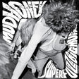 Black and white album cover featuring a member of Mudhoney with a prominent afro hairstyle, playing a guitar. The album title 'Superfuzz Bigmuff' is visible.