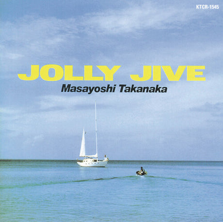 Album cover with 'Jolly Jive' by Masayoshi Takanaka featuring a sailboat and small boat on water.