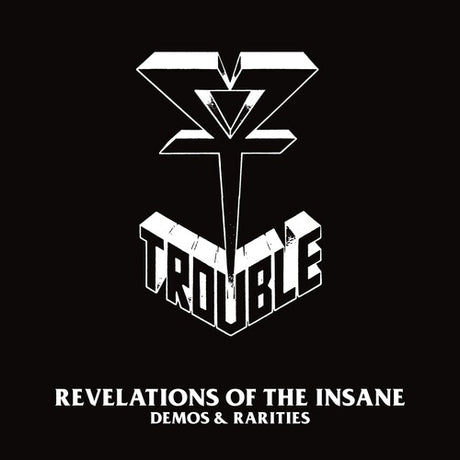 Album cover with 'Trouble' logo and text on a black background