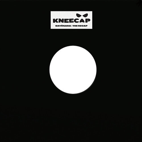 Black vinyl record with a white circle and 'Kneecap' logo at the top.