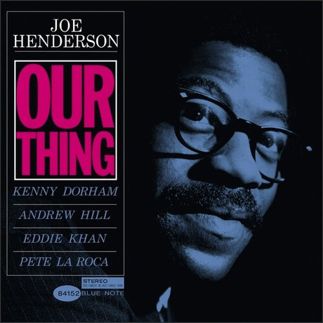 Album cover of 'Our Thing' by Joe Henderson featuring a portrait and album title.