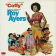 Album cover for 'Coffey' by Roy Ayers featuring a woman with a gun and other figures.