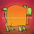 Illustration of a creature with an orange body and green legs and head on a red background, with text 'Andrew Bird & the Mysterious Production of Eggs'.