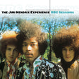 Album cover of 'The Jimi Hendrix Experience BBC Sessions' with three band members in a forest setting.