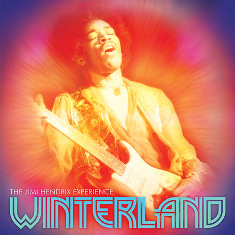 Album cover of 'Winterland' by The Jimi Hendrix Experience with a stylized image of Jimi Hendrix playing guitar.
