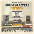 Album cover for 'House Masters Deetron' featuring music production equipment and a screen with a person's face.