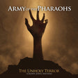Album cover for 'The Unholy Terror' by Army of the Pharaohs with a hand reaching upwards.