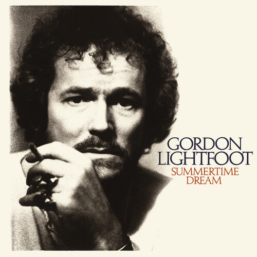 Album cover featuring a black and white portrait of a man with text 'Gordon Lightfoot Summertime Dream'.