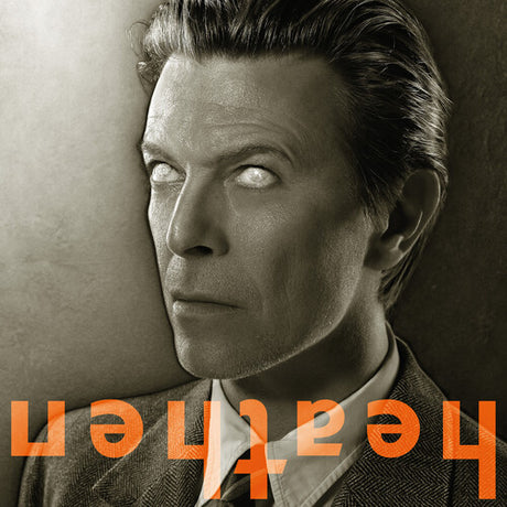 Black and white portrait of a person with 'Aladdin Sane' text overlay