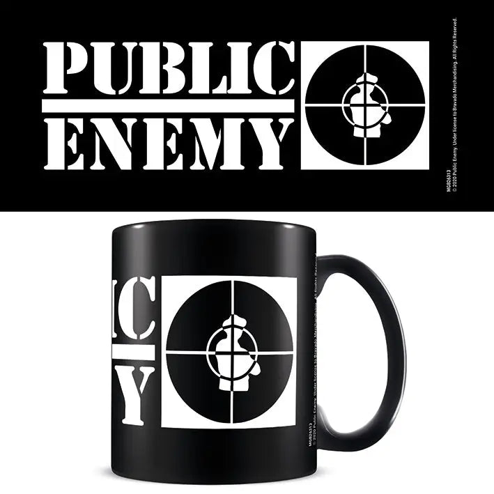 Public Enemy (Crosshairs Logo) Black Mug
