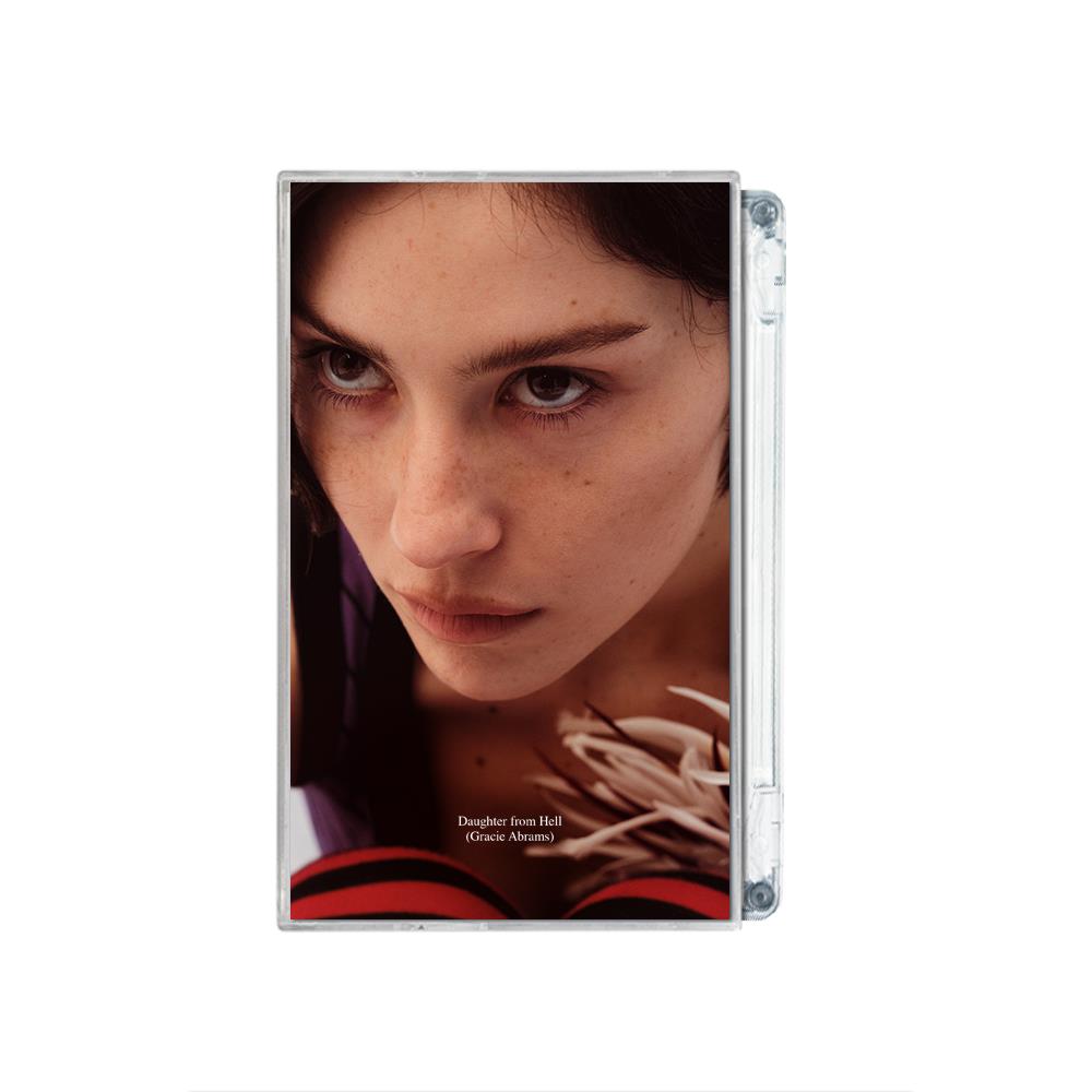 Phone case with a design of a woman's face and text on a white background