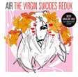 Album cover for 'The Virgin Suicides Redux' with stylized illustration and text on a pink background