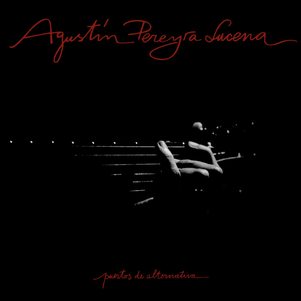 Album cover with guitar strings and 'Agustin Pereyra Lucena' text on a black background