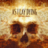 Album cover for 'As I Lay Dying' with a skull and text design.