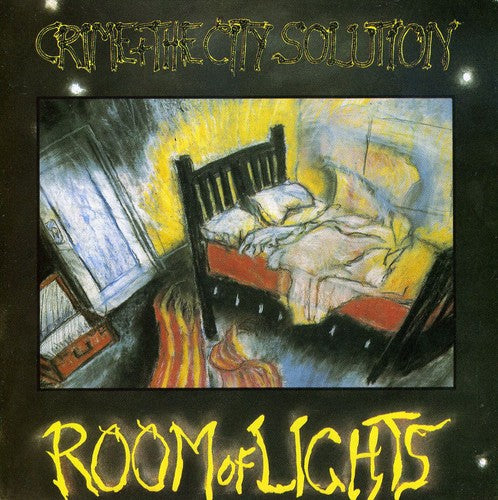 Album cover of 'Room of Lights' by Crime & The City Solution with a bedroom illustration.