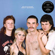 Album cover with four individuals against a blue background, featuring text and a record label logo.