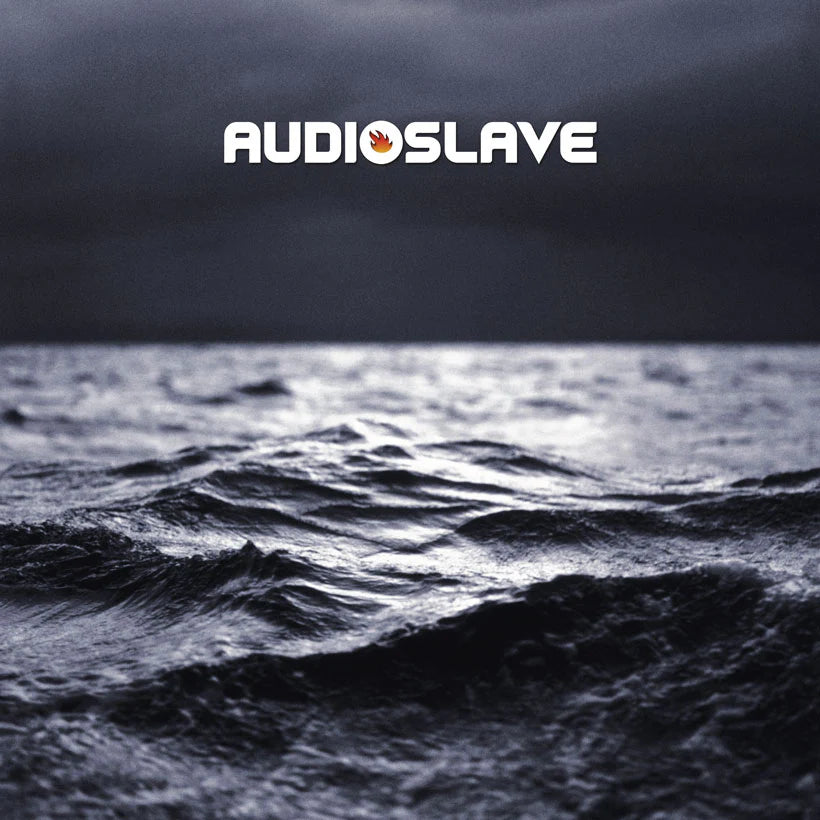 Album cover with 'Audioslave' logo over a dark ocean scene