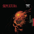 Album cover for Sepultura's 'Beneath the Remains' with a skull and roses design.
